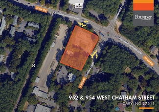Plus de détails pour 952 W Chatham St, Cary, NC - Terrain à louer