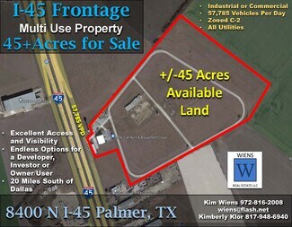 Plus de détails pour 8400 I-45, Palmer, TX - Terrain à vendre