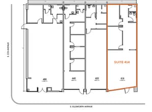 414-480 S Ellsworth Ave, San Mateo, CA à louer Plan d’étage– Image 1 sur 1