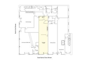 101-115 E Santa Clara St, San Jose, CA à louer Plan d’étage– Image 1 sur 2