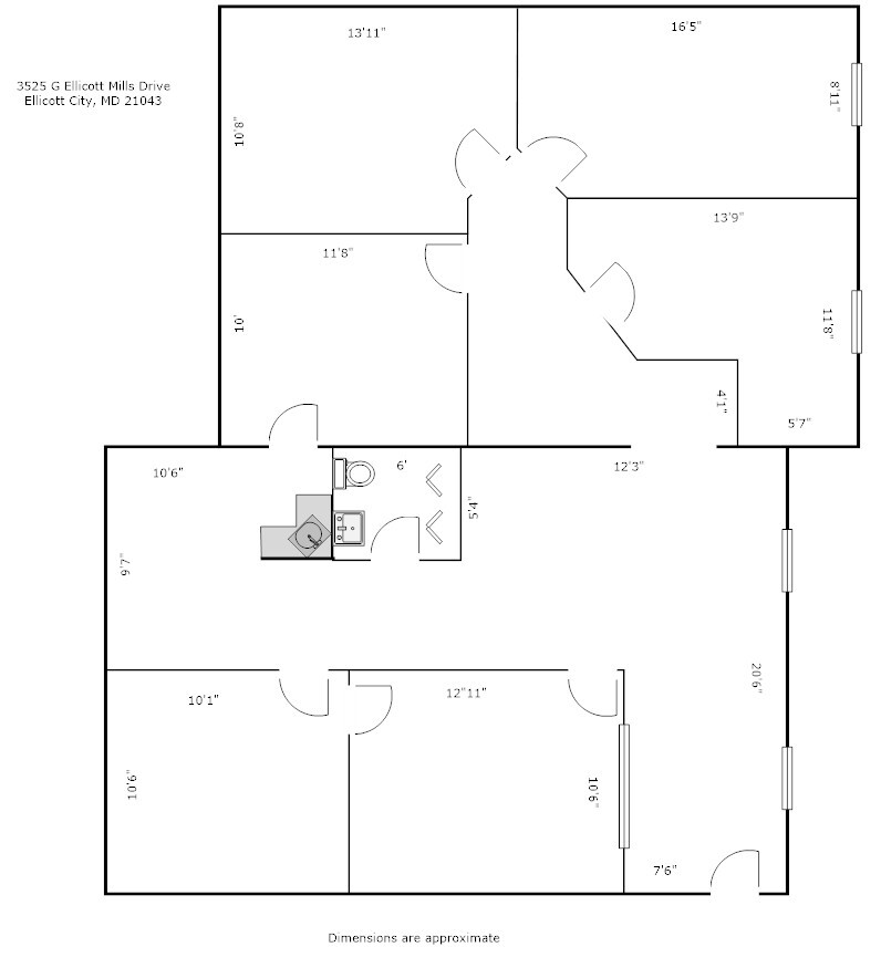 3525 Ellicott Mills Dr, Ellicott City, MD à louer Plan d’étage– Image 1 sur 3