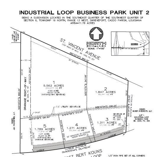 400 Block East Bert Kouns Industrial Loop, Shreveport, LA à vendre - Plan cadastral – Image 3 sur 3
