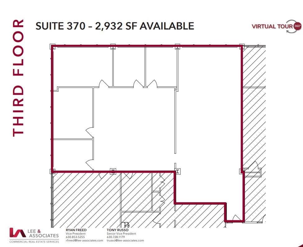 915 Harger Rd, Oak Brook, IL à louer Plan d’étage– Image 1 sur 1