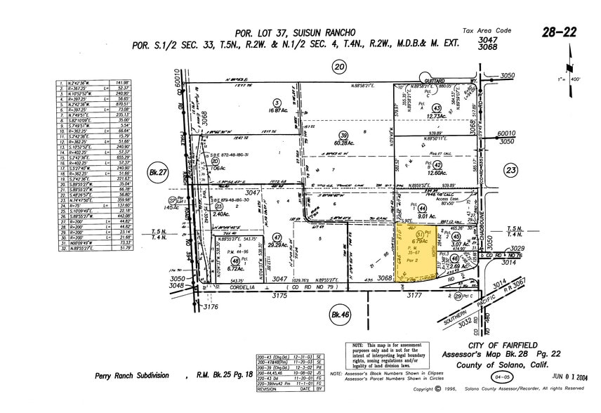 2870 Cordelia Rd, Fairfield, CA à louer - Plan cadastral – Image 2 sur 5