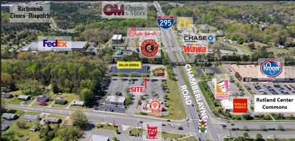 9159-9173 Atlee Rd, Mechanicsville, VA - VUE AÉRIENNE  vue de carte