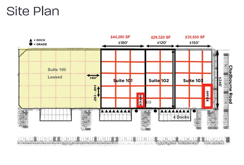 801 Chadbourne Rd, Fairfield, CA à louer Plan de site– Image 1 sur 2