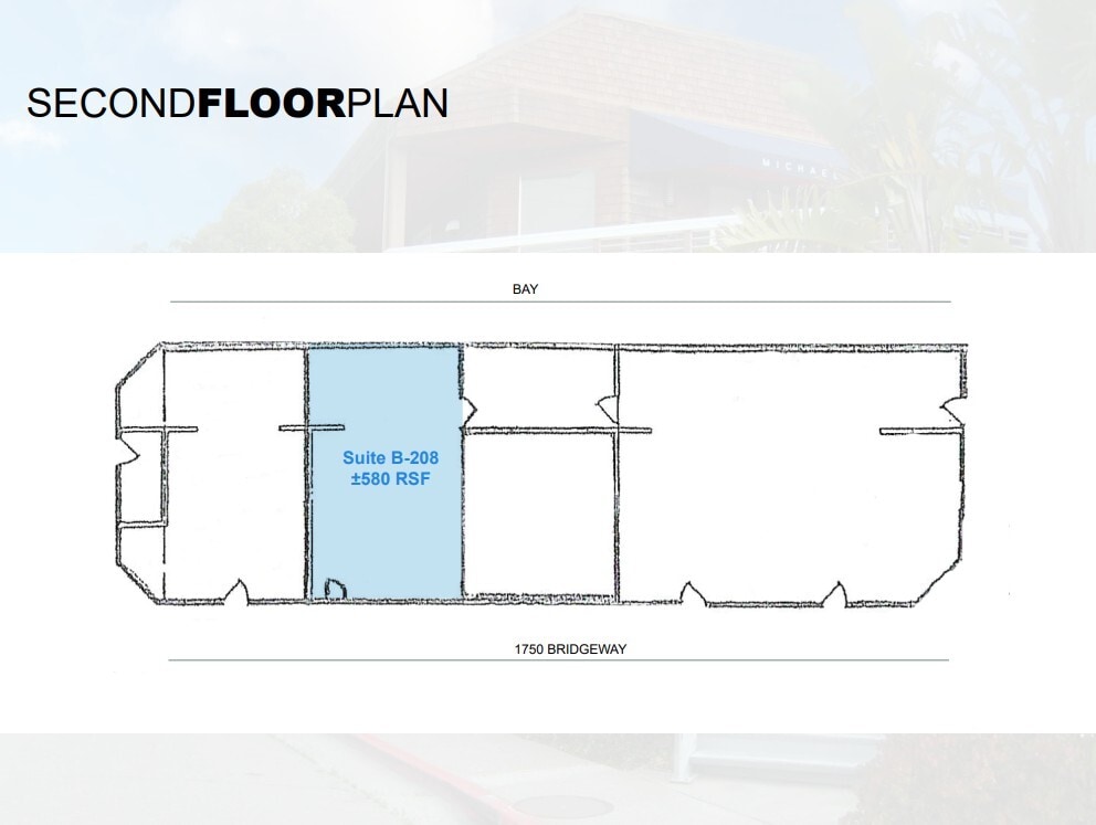 1750 Bridgeway, Sausalito, CA à louer Plan d’étage– Image 1 sur 1