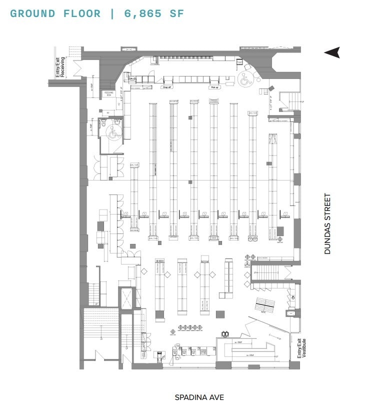 285 Spadina Ave, Toronto, ON à louer Plan d’étage– Image 1 sur 4