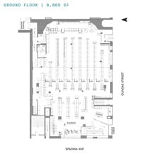 285 Spadina Ave, Toronto, ON à louer Plan d’étage– Image 1 sur 4