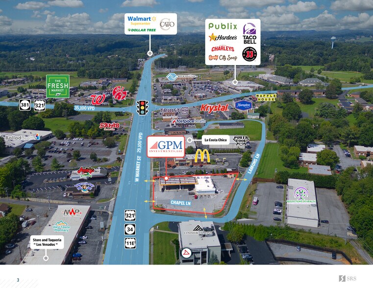 1702 W Market St, Johnson City, TN à vendre - Photo de l’immeuble – Image 3 sur 11