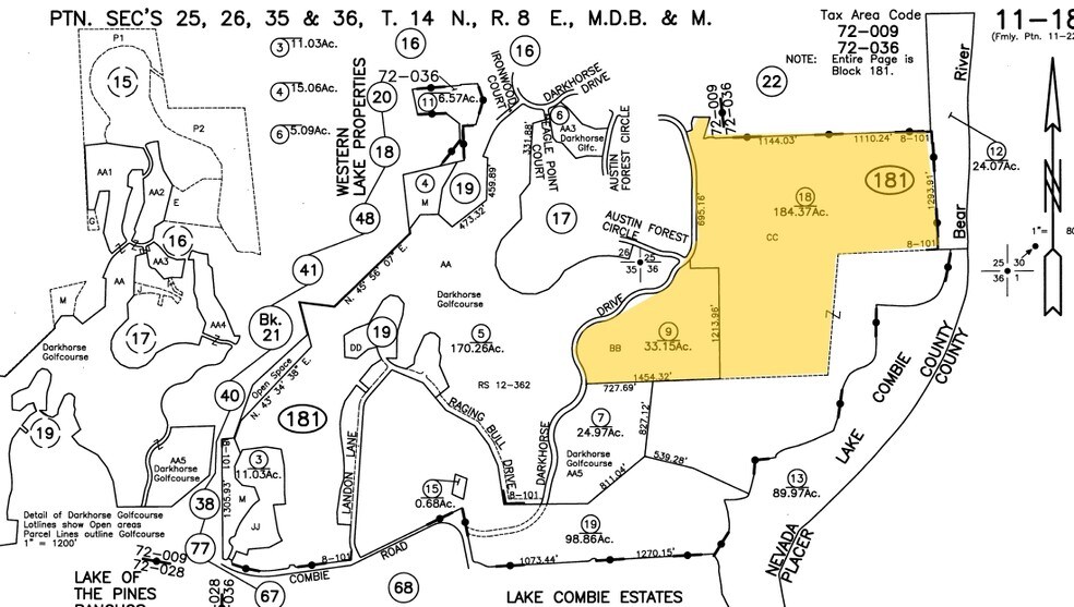 24047 Darkhorse Dr, Auburn, CA à vendre - Plan cadastral – Image 2 sur 6