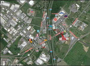 111 Market St, Winchester, VA - Vue aérienne vue de carte