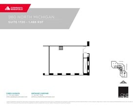 980 N Michigan Ave, Chicago, IL à louer Plan d’étage– Image 1 sur 1