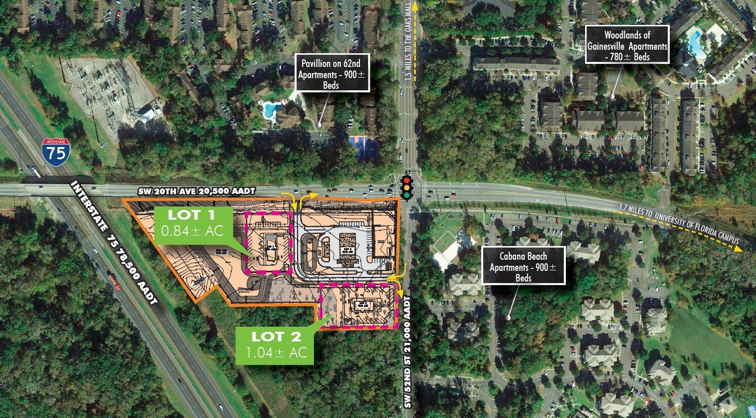 SW 20th Ave & SW 52nd St, Gainesville, FL à louer Photo principale– Image 1 sur 3