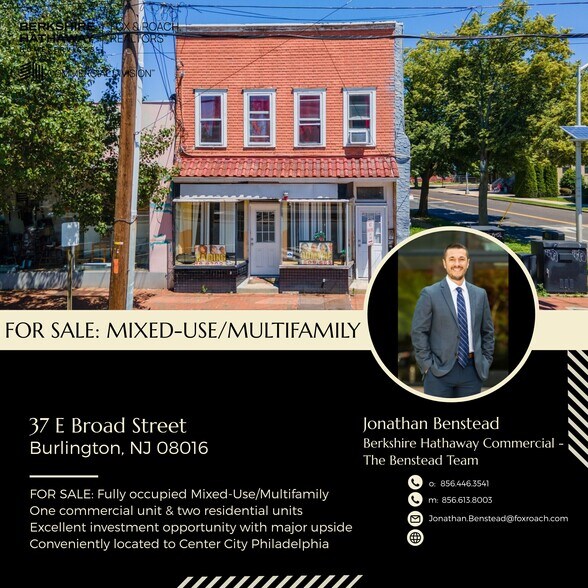 37 E Broad St, Burlington, NJ à vendre - Photo de l’immeuble – Image 1 sur 13