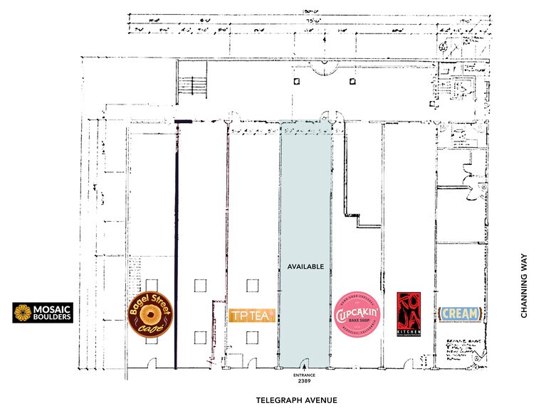 2375-2399 Telegraph Ave, Berkeley, CA à louer - Plan d’étage – Image 3 sur 22