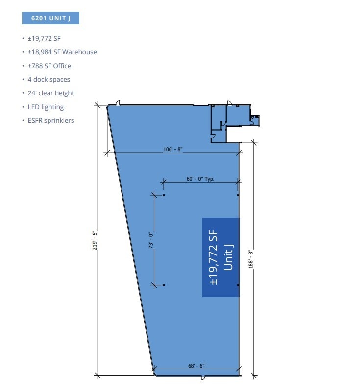 6195 Coliseum Way, Oakland, CA à louer Plan d’étage– Image 1 sur 1