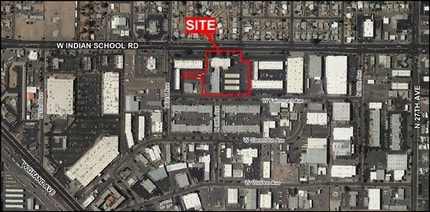 3001 W Indian School Rd, Phoenix, AZ - VUE AÉRIENNE  vue de carte