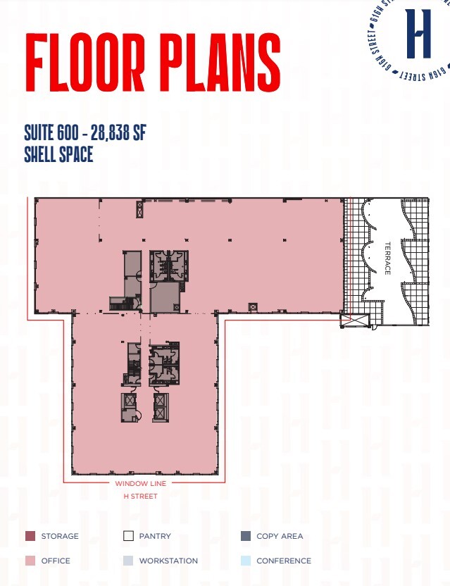 701 7th St NW, Washington, DC à louer Plan d’étage– Image 1 sur 1
