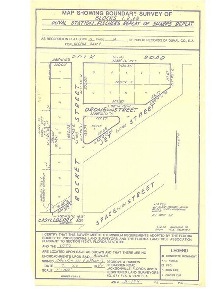 14348 Rocket St, Jacksonville, FL à vendre - Plan de site – Image 1 sur 4
