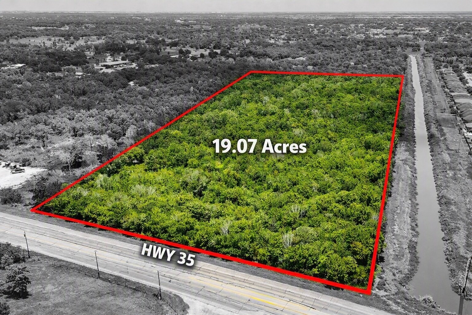 0 Hwy 35 - CR 133 - 19.07ac, Alvin, TX à vendre Photo de l’immeuble– Image 1 sur 20