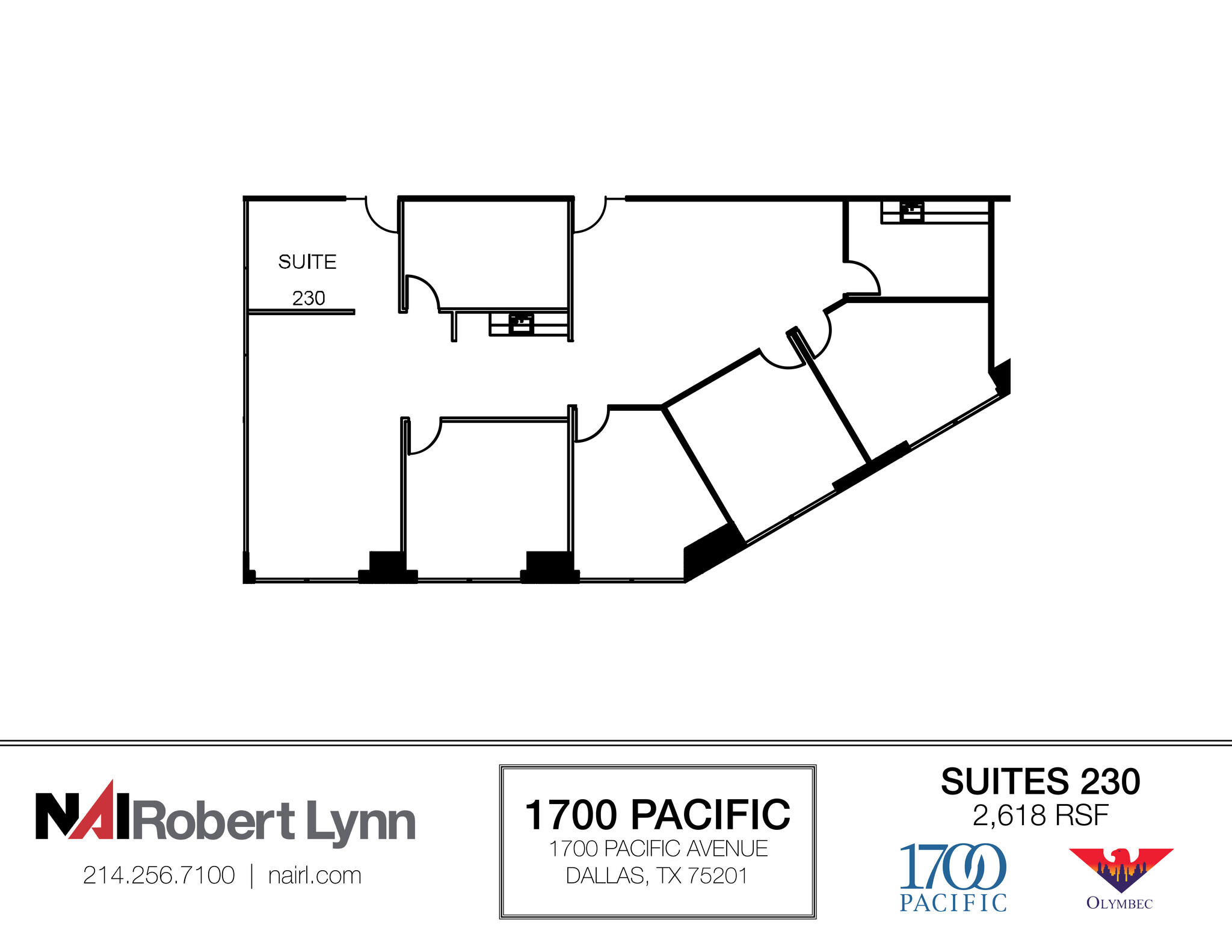 1700 Pacific Ave, Dallas, TX à louer Plan d’étage– Image 1 sur 2