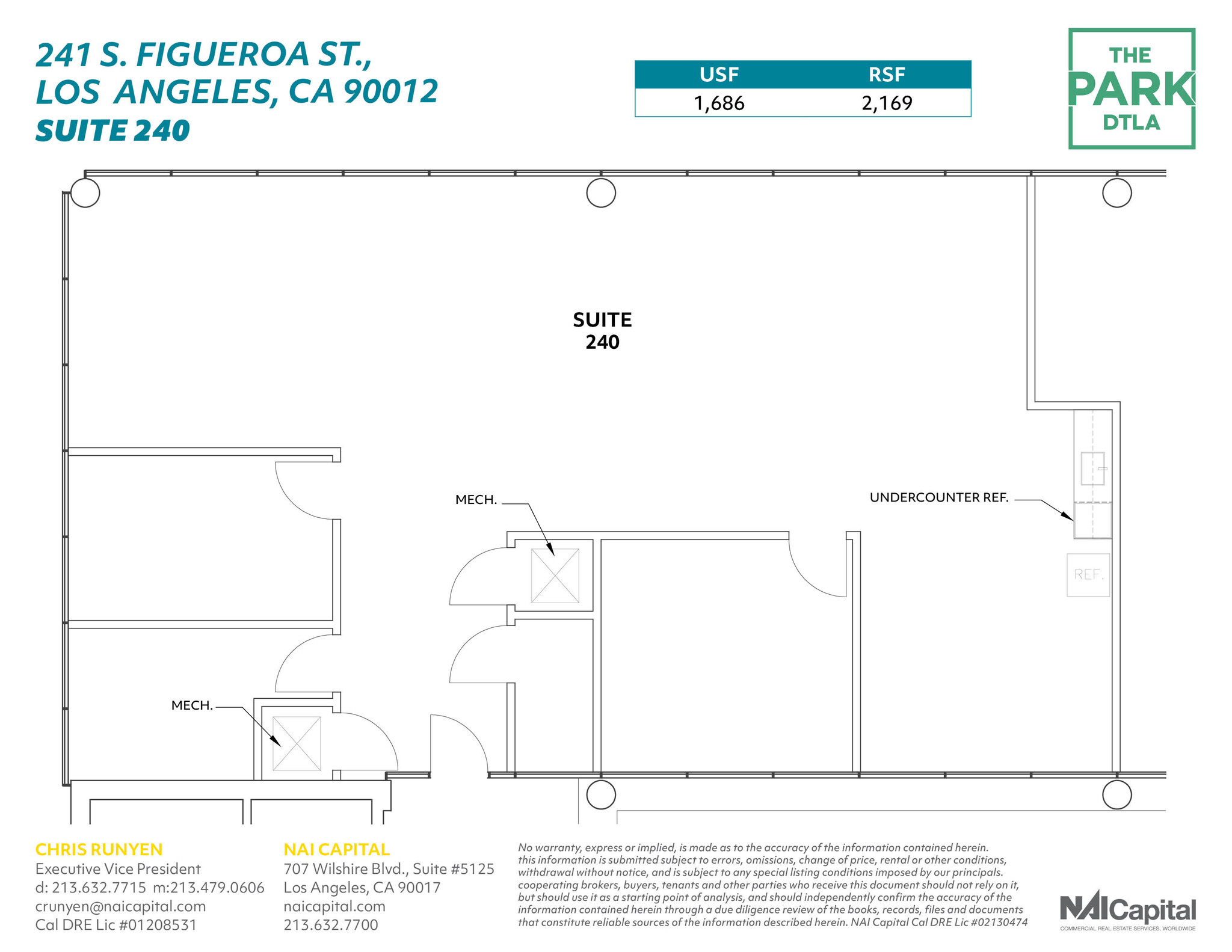 261 S Figueroa St, Los Angeles, CA à louer Plan d’étage– Image 1 sur 1