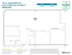 261 S Figueroa St, Los Angeles, CA à louer Plan d’étage– Image 1 sur 1