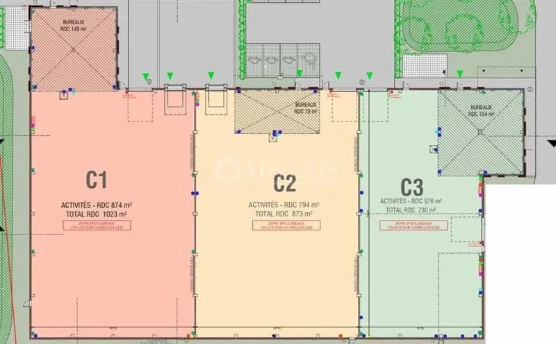 Industriel/Logistique dans Saint-André-lez-Lille à louer - Plan d’étage – Image 3 sur 3