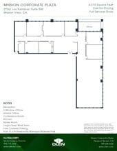 27261 Las Ramblas, Mission Viejo, CA à louer Plan d’étage– Image 1 sur 1