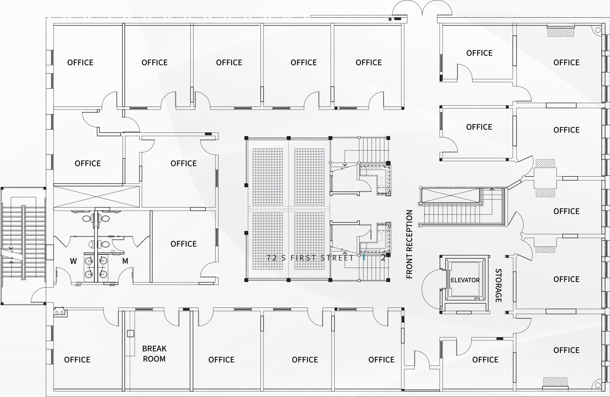 66-72 S 1st St, San Jose, CA à louer Plan d’étage– Image 1 sur 1