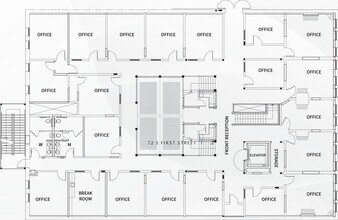 66-72 S 1st St, San Jose, CA à louer Plan d’étage– Image 1 sur 1