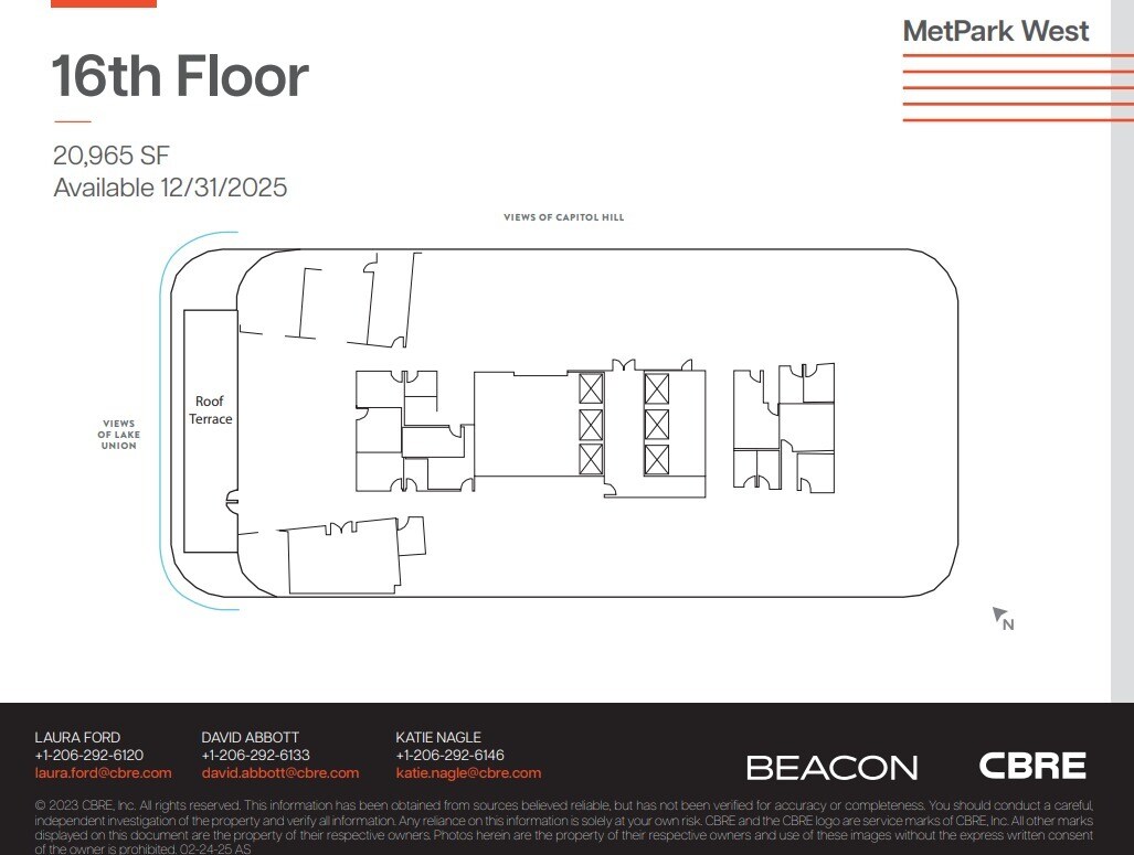 1100 Olive Way, Seattle, WA à louer Plan d’étage– Image 1 sur 1