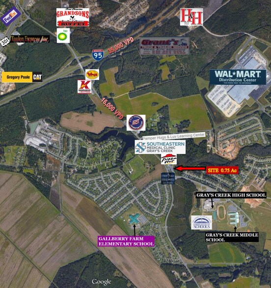 1277 Chickenfoot Rd, Hope Mills, NC à vendre - Aérien – Image 3 sur 3