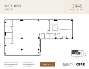 3445 Peachtree Rd NE, Atlanta, GA à louer Plan d’étage– Image 1 sur 1