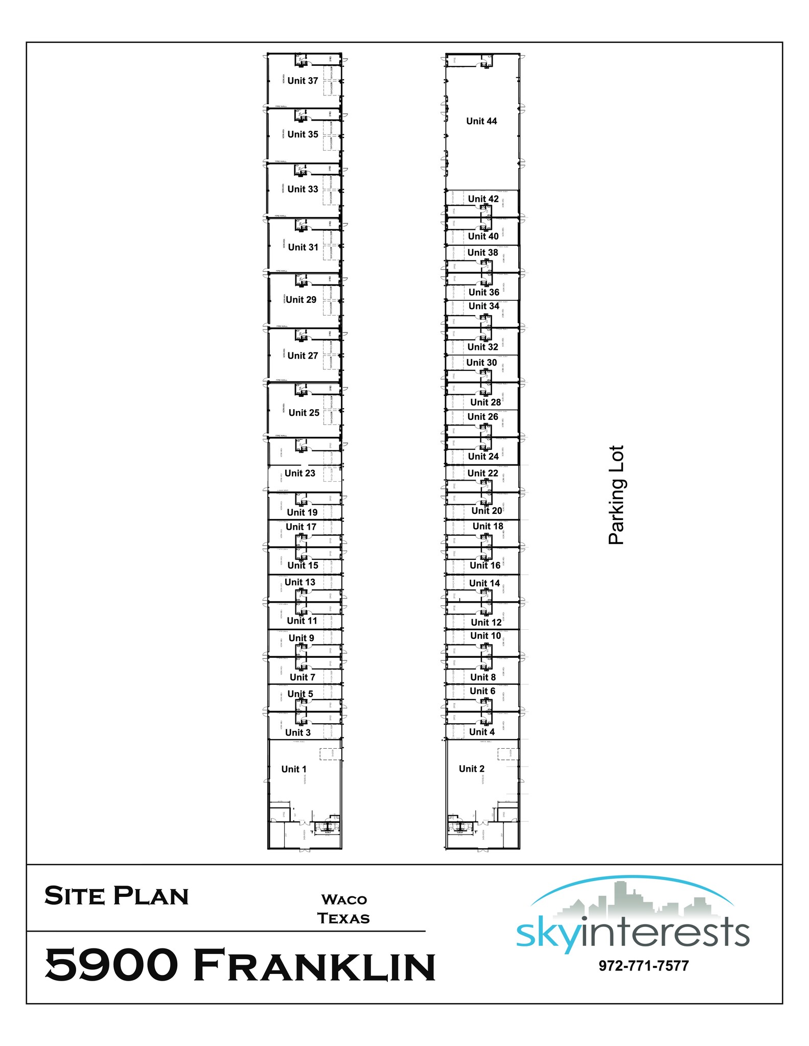 5900 Franklin Ave, Waco, TX à louer Plan de site– Image 1 sur 1