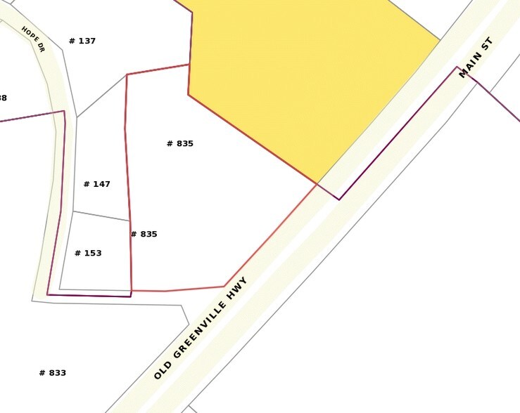 835 Old Greenville Hwy, Clemson, SC à vendre - Plan cadastral – Image 2 sur 2