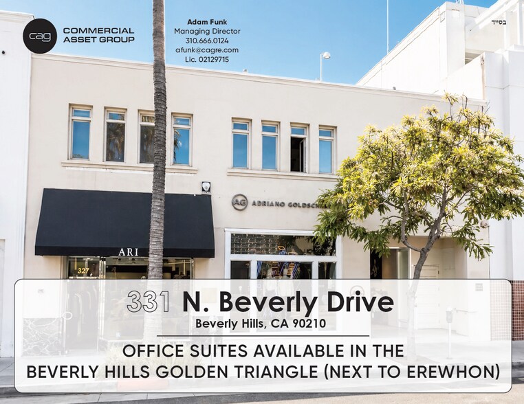 327-331 N Beverly Dr, Beverly Hills, CA à louer - Photo principale – Image 1 sur 2