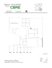 20 Greenway Plz, Houston, TX à louer Plan de site– Image 1 sur 1