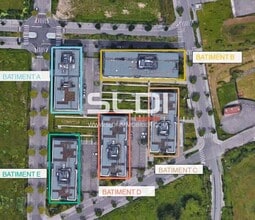 12 Rue Professeur Jean Bernard, Lyon, RHO - Vue aérienne  vue de carte
