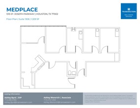1315 St Joseph Pky, Houston, TX à louer Plan d’étage– Image 1 sur 1