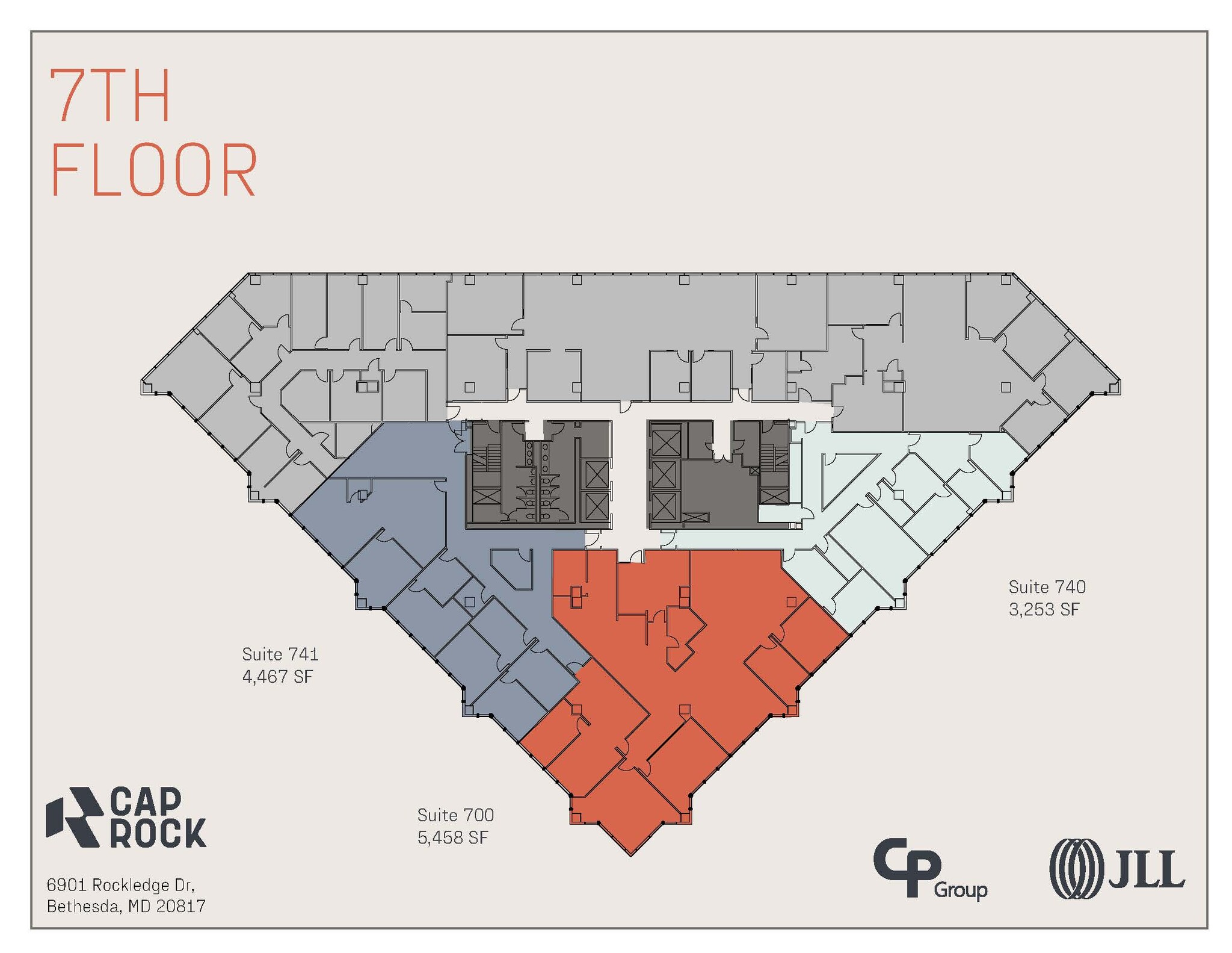 6903 Rockledge Dr, Bethesda, MD à louer Plan d’étage– Image 1 sur 1