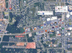 4088 Watson Blvd, Warner Robins, GA - Vue aérienne vue de carte