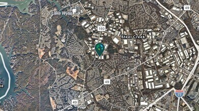 12810 Virkler Dr, Charlotte, NC - Vue aérienne vue de carte