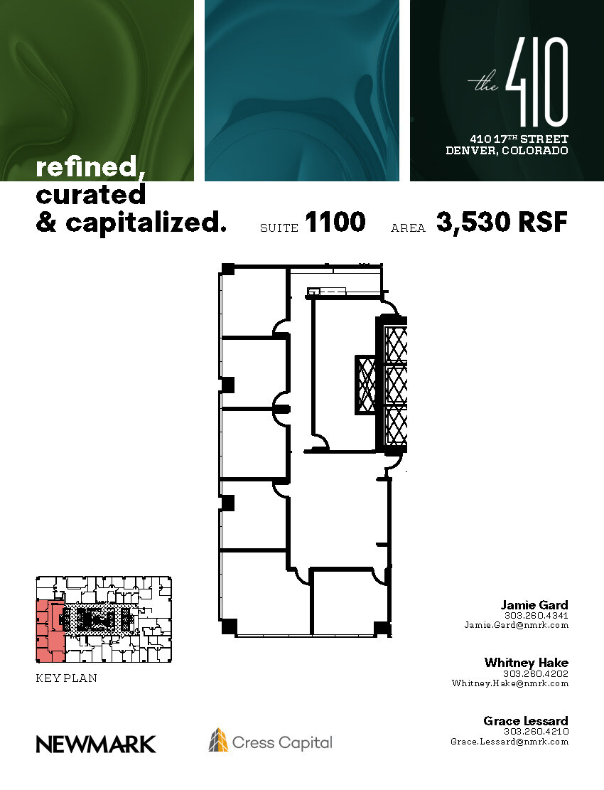410 17th St, Denver, CO à louer Plan d’étage– Image 1 sur 1