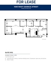 1030 W Georgia St, Vancouver, BC à louer Plan d’étage– Image 1 sur 1