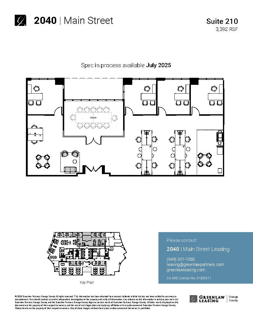 2040 Main St, Irvine, CA à louer Plan d’étage– Image 1 sur 2