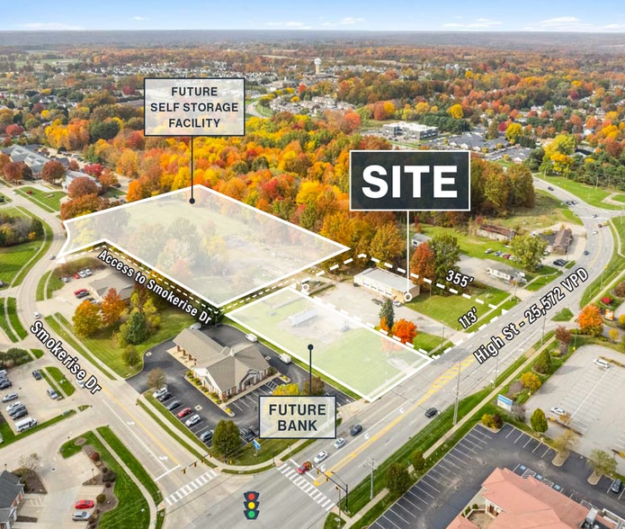 1100 High St, Wadsworth, OH à vendre - Aérien – Image 2 sur 4