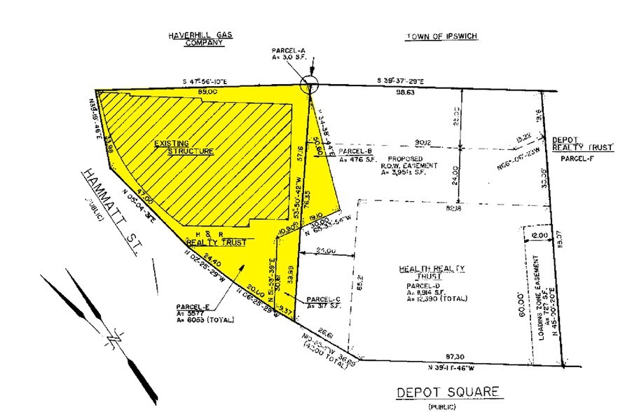 24-26 Hammatt St, Ipswich, MA à vendre - Plan cadastral – Image 2 sur 6