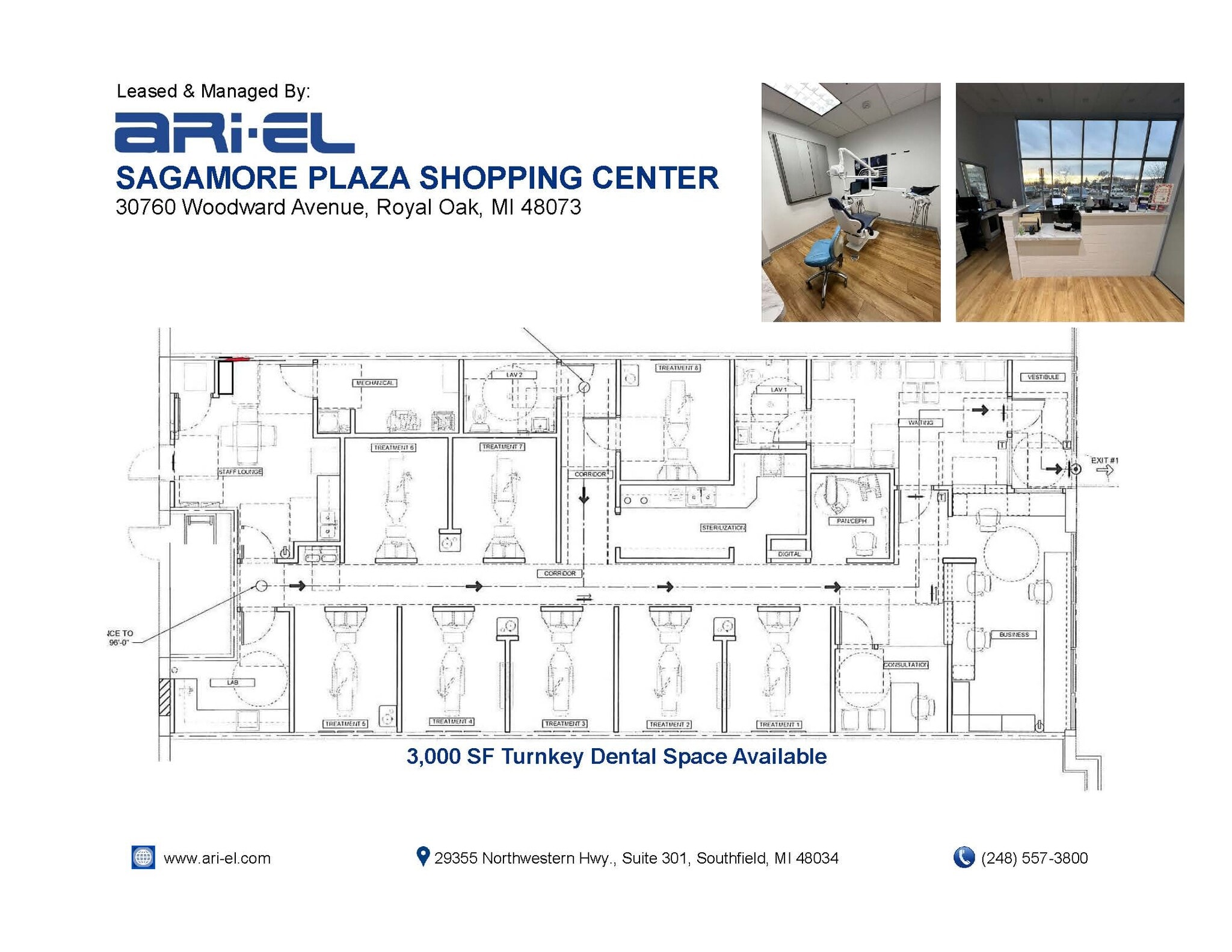 30754-30766 Woodward Ave, Royal Oak, MI à louer Plan d’étage– Image 1 sur 2